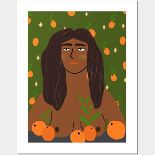 Orange girl Posters and Art